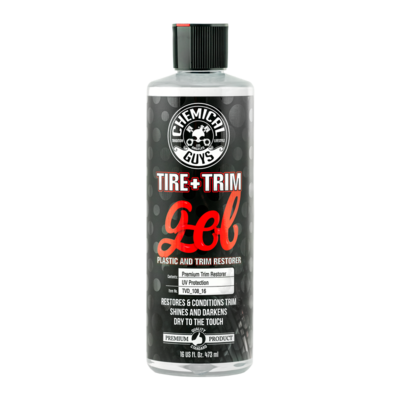 Chemical Guys Tire+Trim Gel Plastic and Rubber High-Gloss Restorer and Protectant 16 oz.
