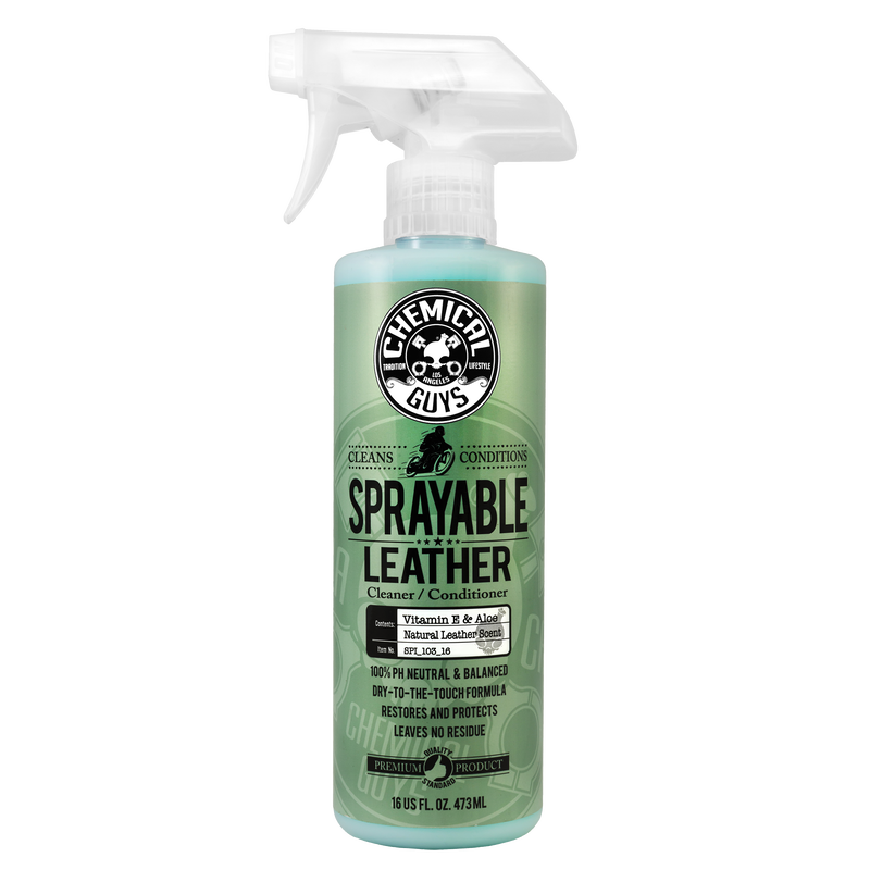 Chemical Guys Sprayable Leather Cleaner & Conditioner In One 16 oz. Chemical Guys Sprayable Leather Cleaner & Conditioner In One 16 oz.