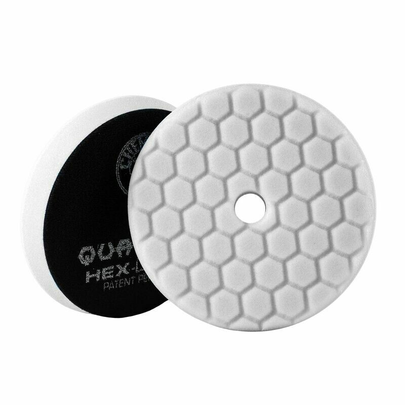 Chemical Guys White Hex-Logic Quantum Light-Medium Polishing Pad - 5 Inch