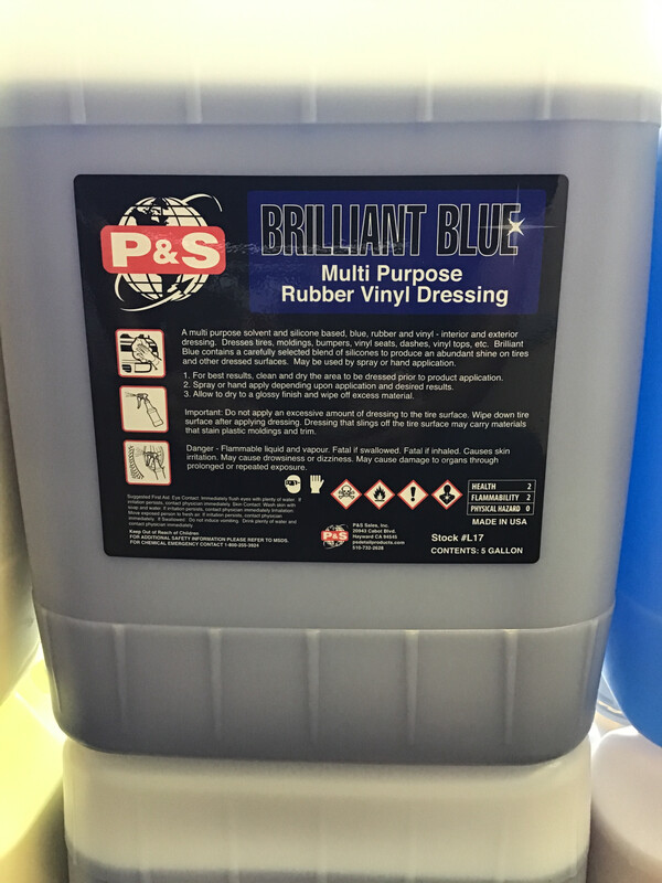 P&amp;S Brilliant Blue Multi-Purpose Rubber Vinyl Dressing - 5 Gal.