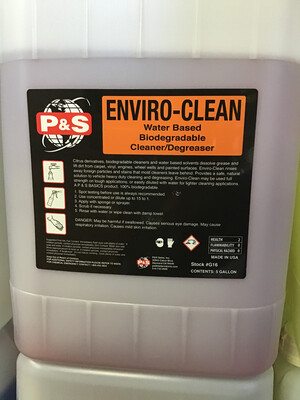 P&S Enviro Clean Water Based Biodegradable Cleaner - 5 Gal. P&S Enviro Clean Water Based Biodegradable Cleaner - 5 Gal.