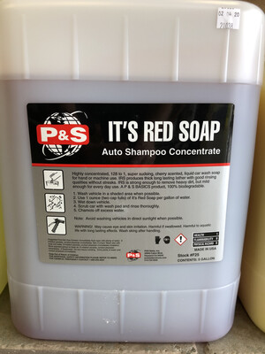 P&amp;S IRS Foaming Auto Shampoo 5 Gallon