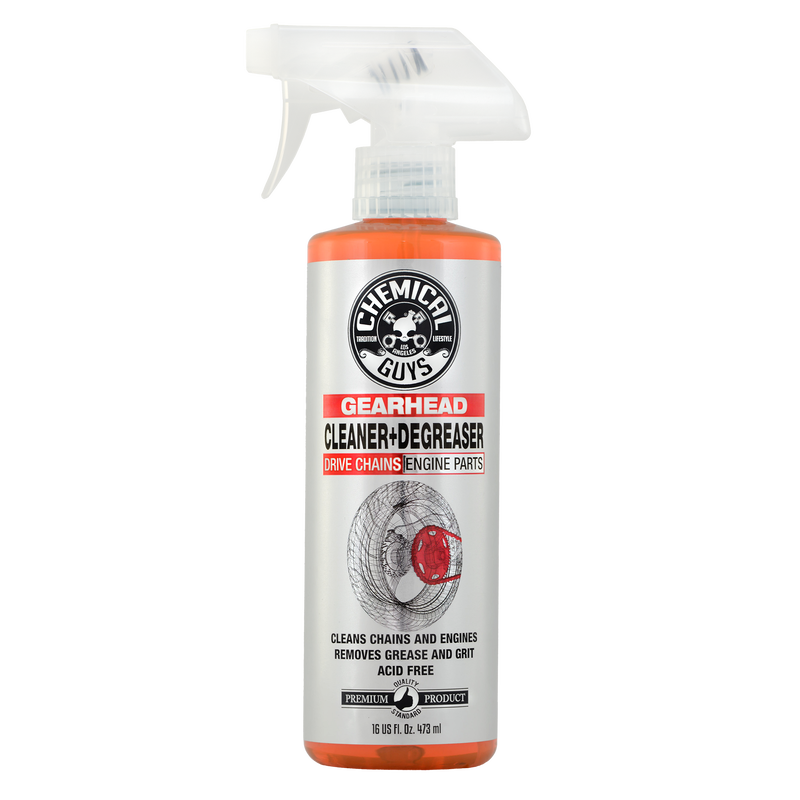Chemical Guys Gearhead Motorcyle Cleaner &amp; Degreaser for Drivechains &amp; Engine Parts - 16 Oz