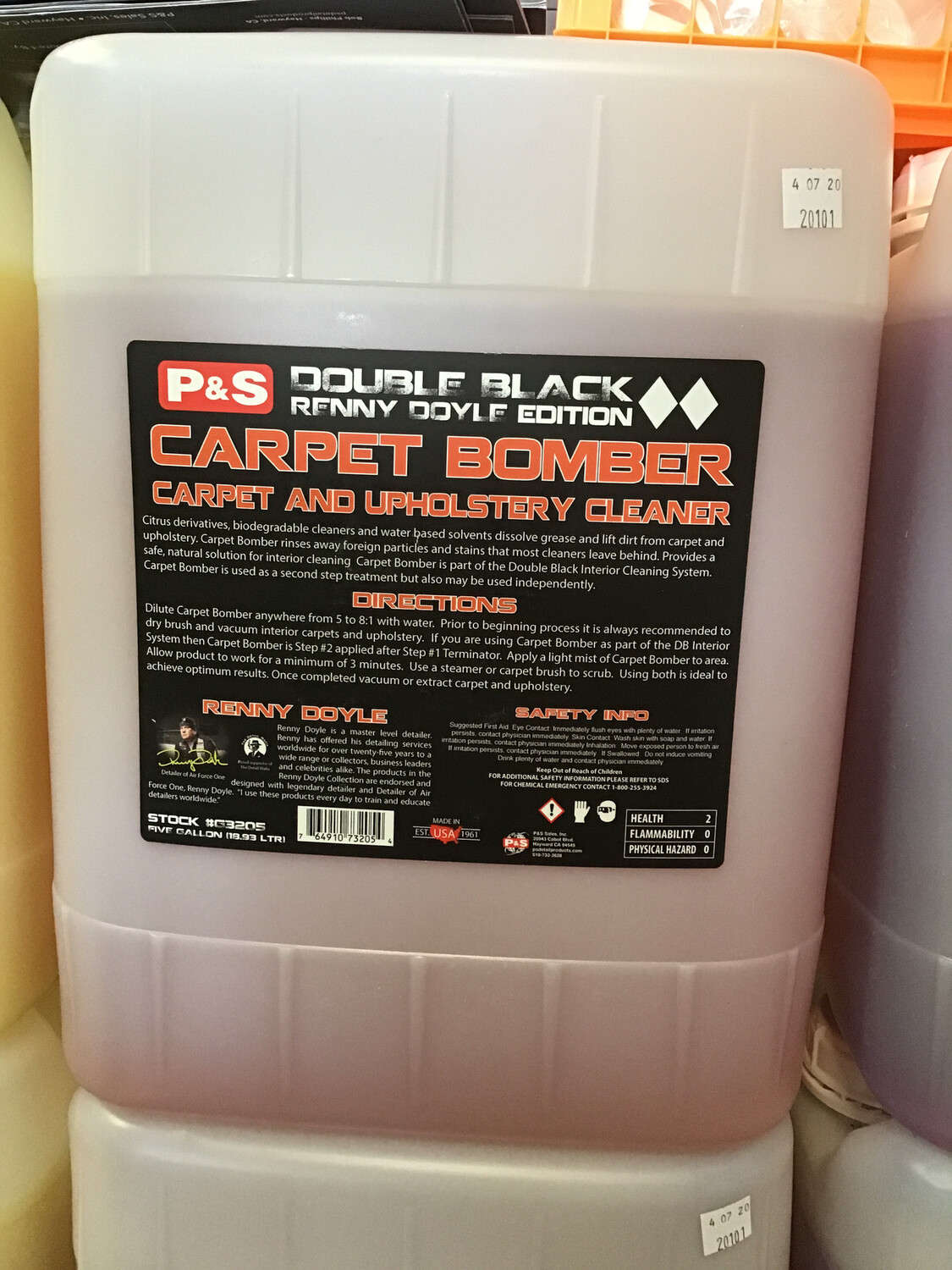 P&S Carpet Bomber Carpet And Upholstery Cleaner - 5 Gallon