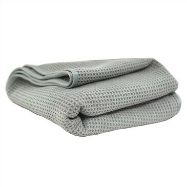 Chemical Guys Gray Matter Silk Effect Super Soft Microfiber Waffle Weave Dryer Towel (36&quot; X 25&quot;)