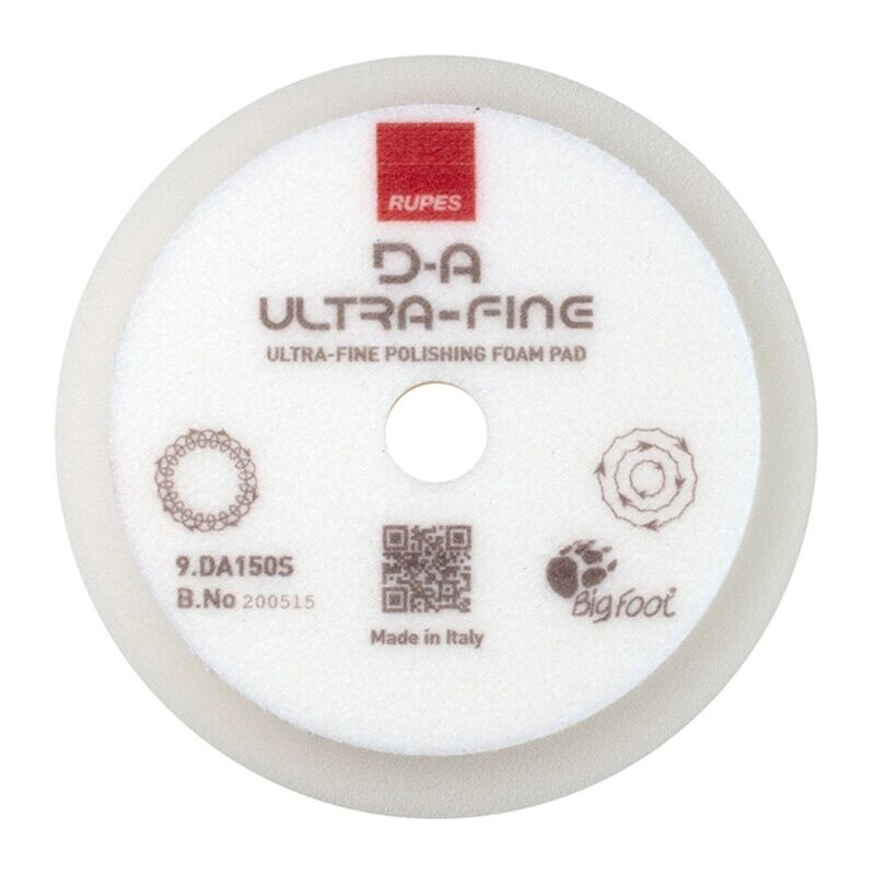 Rupes DA White Ultrafine Foam Pad - 6 Inch Rupes DA White Ultrafine Foam Pad - 6 Inch