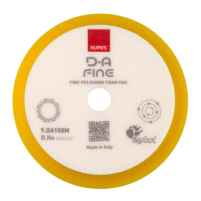 Rupes DA Yellow Fine Foam Pad - 6 Inch Rupes DA Yellow Fine Foam Pad - 6 Inch
