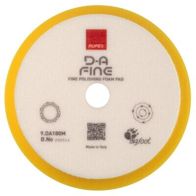 Rupes DA Yellow Fine Foam Pad - 7 Inch Rupes DA Yellow Fine Foam Pad - 7 Inch