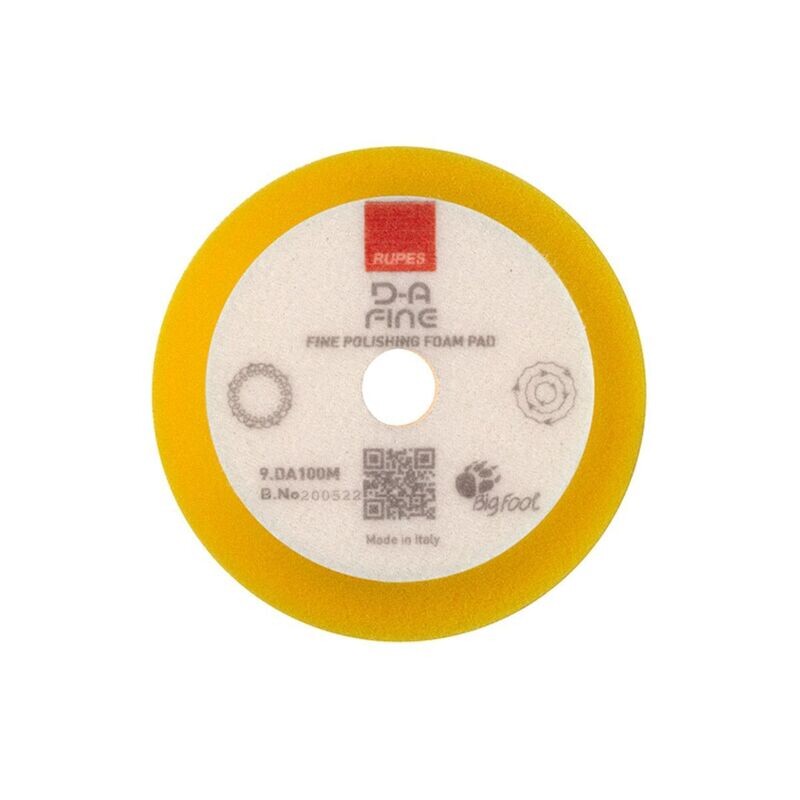 Rupes DA Yellow Fine Foam Pad - 4 Inch Rupes DA Yellow Fine Foam Pad - 4 Inch