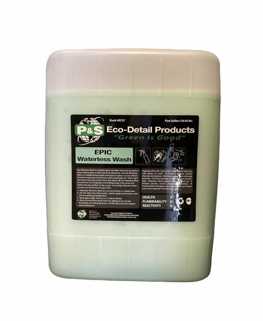 P&amp;S Eco Detail Epic Waterless Wash - 5 Gallon