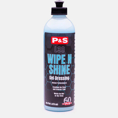 P&amp;S Wipe N Shine Tire Dressing Gel 16oz