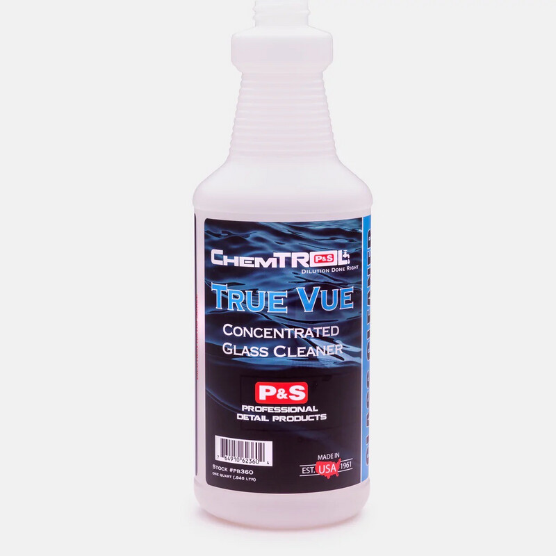 P&amp;S True Vue Glass Cleaner Bottle (Without Sprayer)