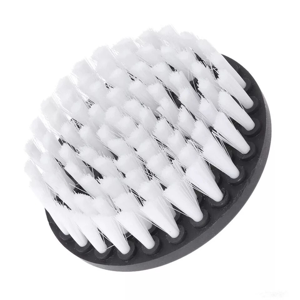 Carpet Brush with Drill Attachment - (White) Light Carpet Brush with Drill Attachment - (White) Light
