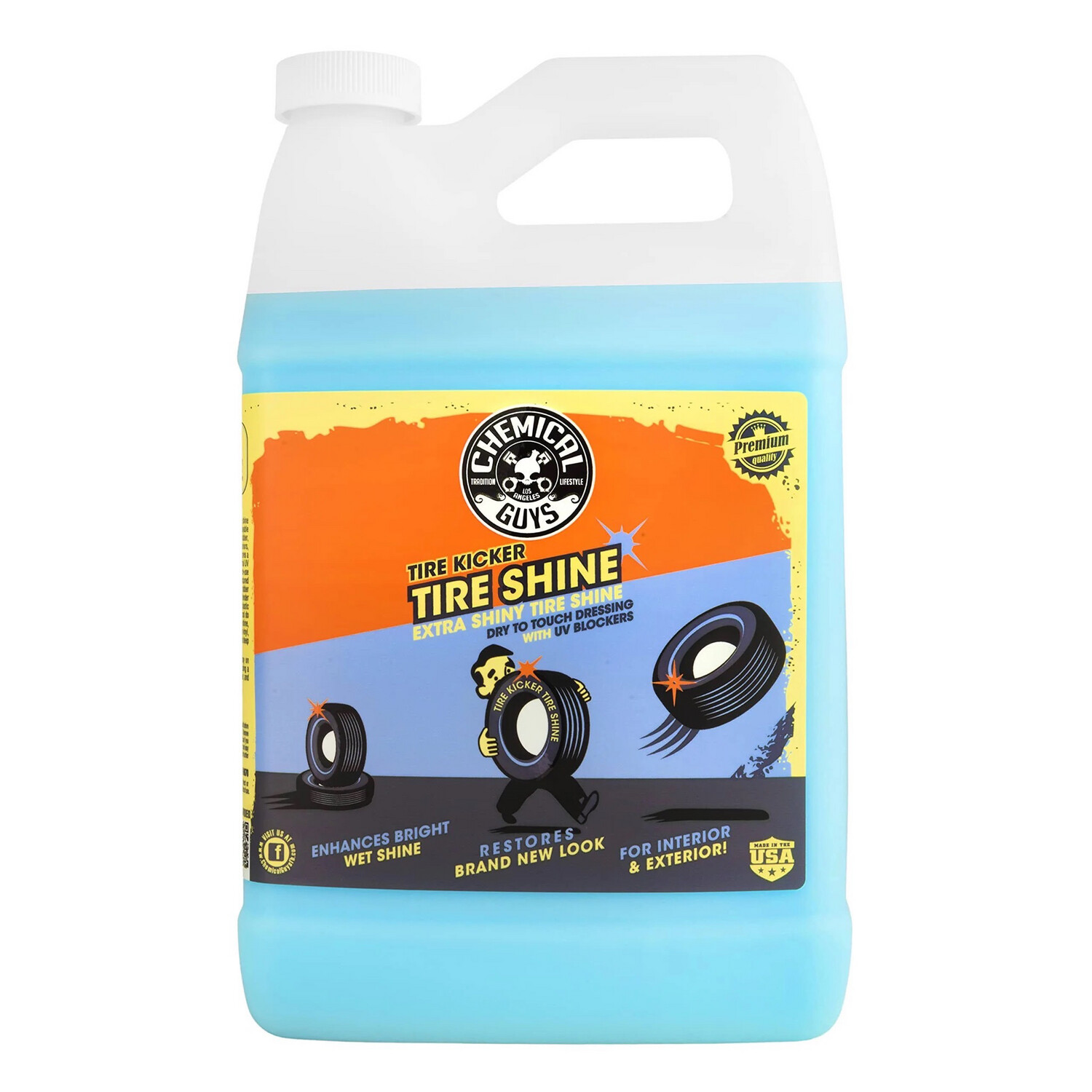 Chemical Guys Tire Kicker Extra Glossy Tire Shine 1 Gallon 