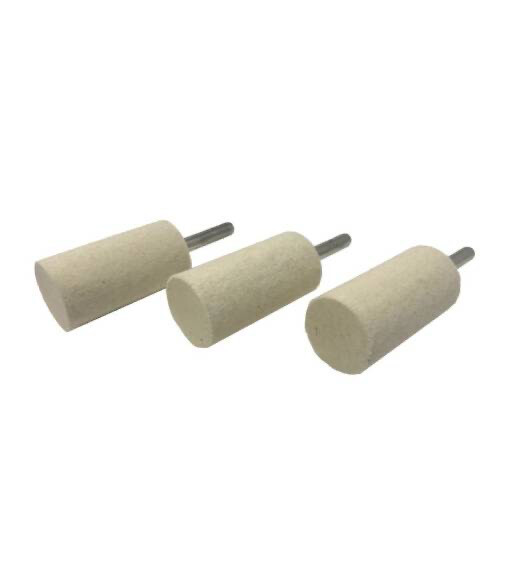 Zephyr - 1X2FC 1&quot; X 2&quot; FELT CYLINDER FOR 1/4&quot; - 3/8&quot; CHUCK (3 PACK)