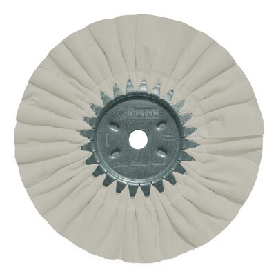 Zephyr - AWW 58-10HR 10” WHITE UNTHREAD Standard Airway Buffing Wheels