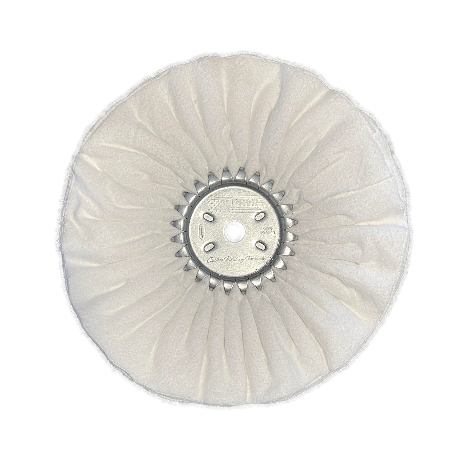 Zephyr - AWW 58-10FL 10” White Domet Flannel Finish Airway Buffing Wheels Signature Series