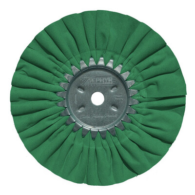 Zephyr - AWG 58-10HA 10” HALL GREEN Standard Airway Buffing Wheels Zephyr - AWG 58-10HA 10” HALL GREEN Standard Airway Buffing Wheels