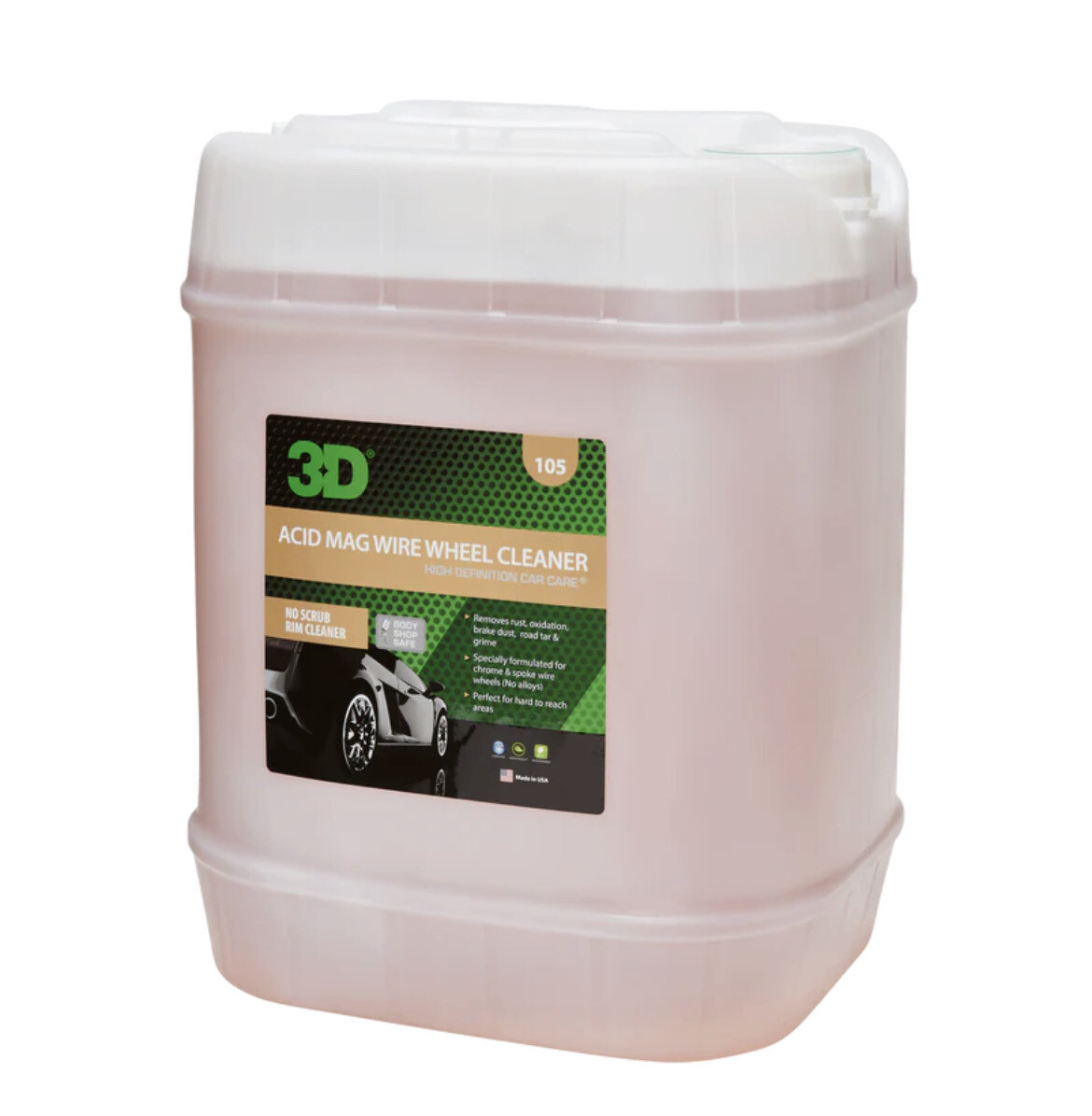 3D Acid Mag Wire Wheel Cleaner - 5 Gallon 