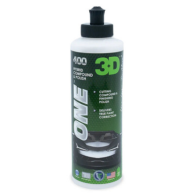 3D One, Hybrid Cutting Compound and Finishing Polish - 8 Oz