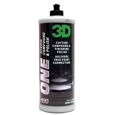 3D One, Hybrid Cutting Compound and Finishing Polish - 32 Oz