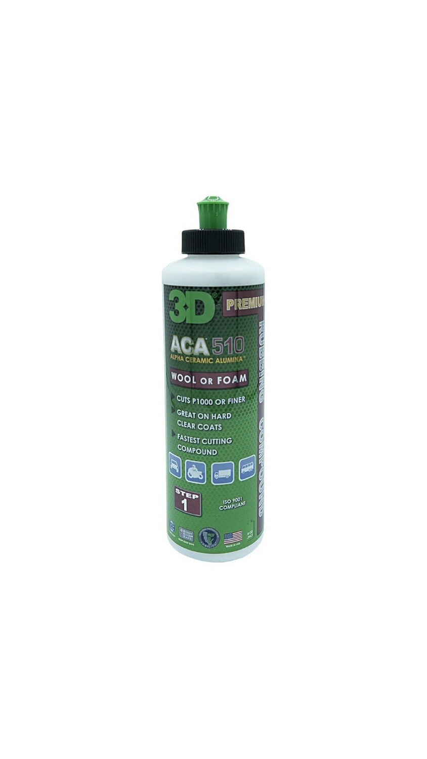 3D ACA 510 Premium Rubbing Compound - 8 Oz