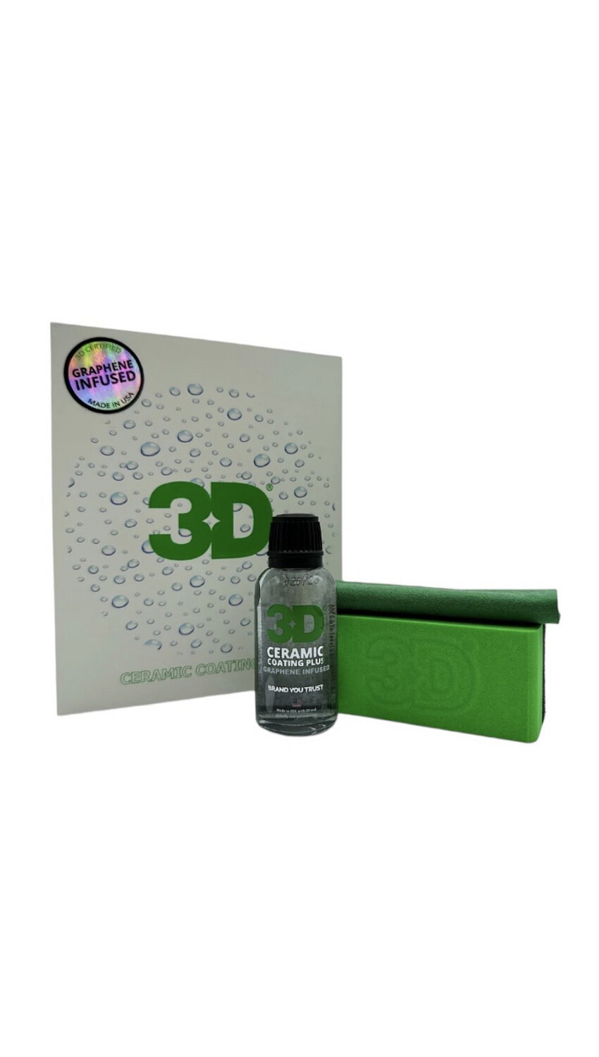 3D Ceramic Coating + Graphene Infused 30ml