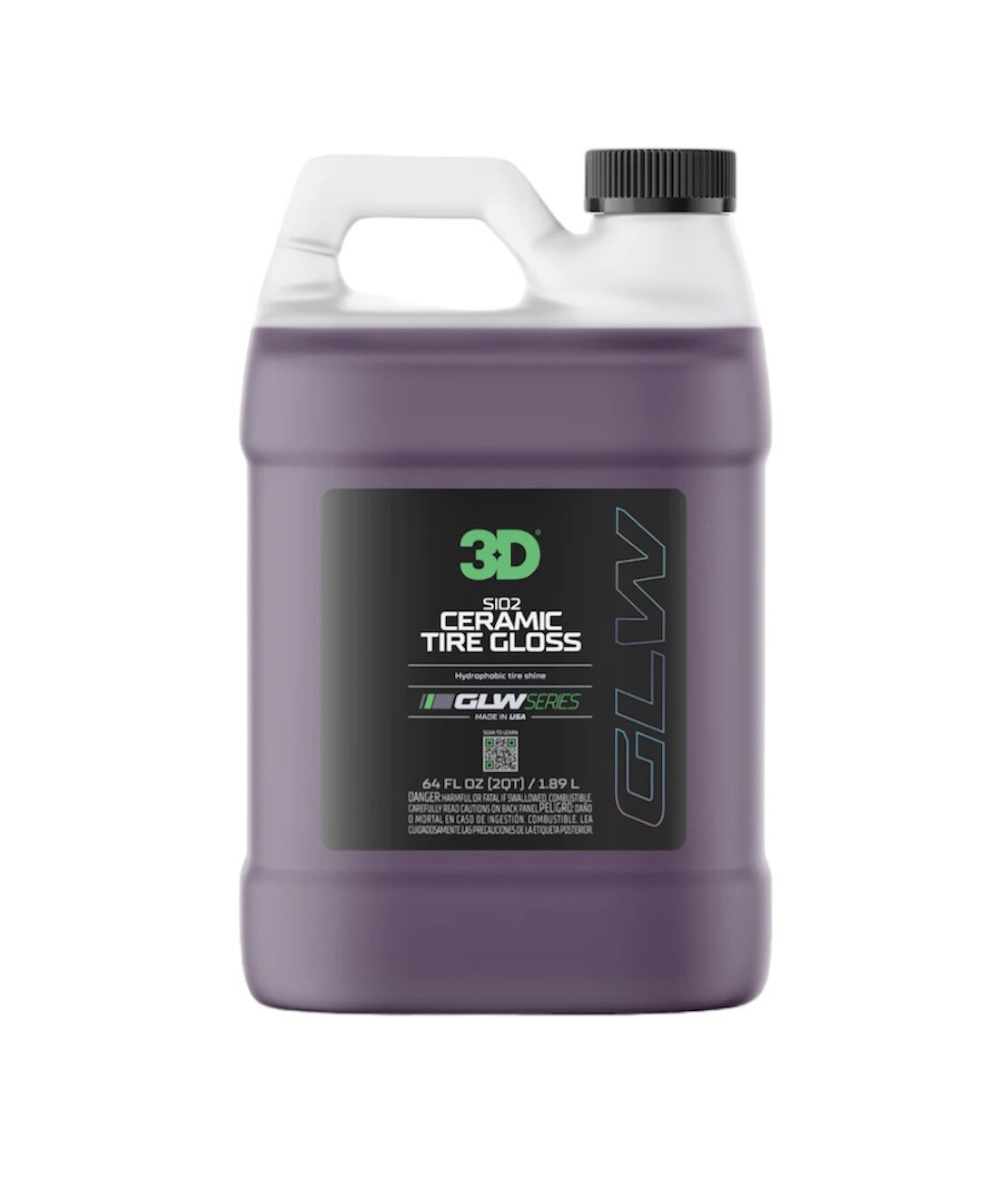 3D GLW Series SiO2 Ceramic Tire Gloss 64 Oz