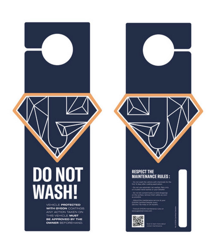 Gyeon Do Not Wash Hanger | For Ceramic Coated Cars Gyeon Do Not Wash Hanger | For Ceramic Coated Cars