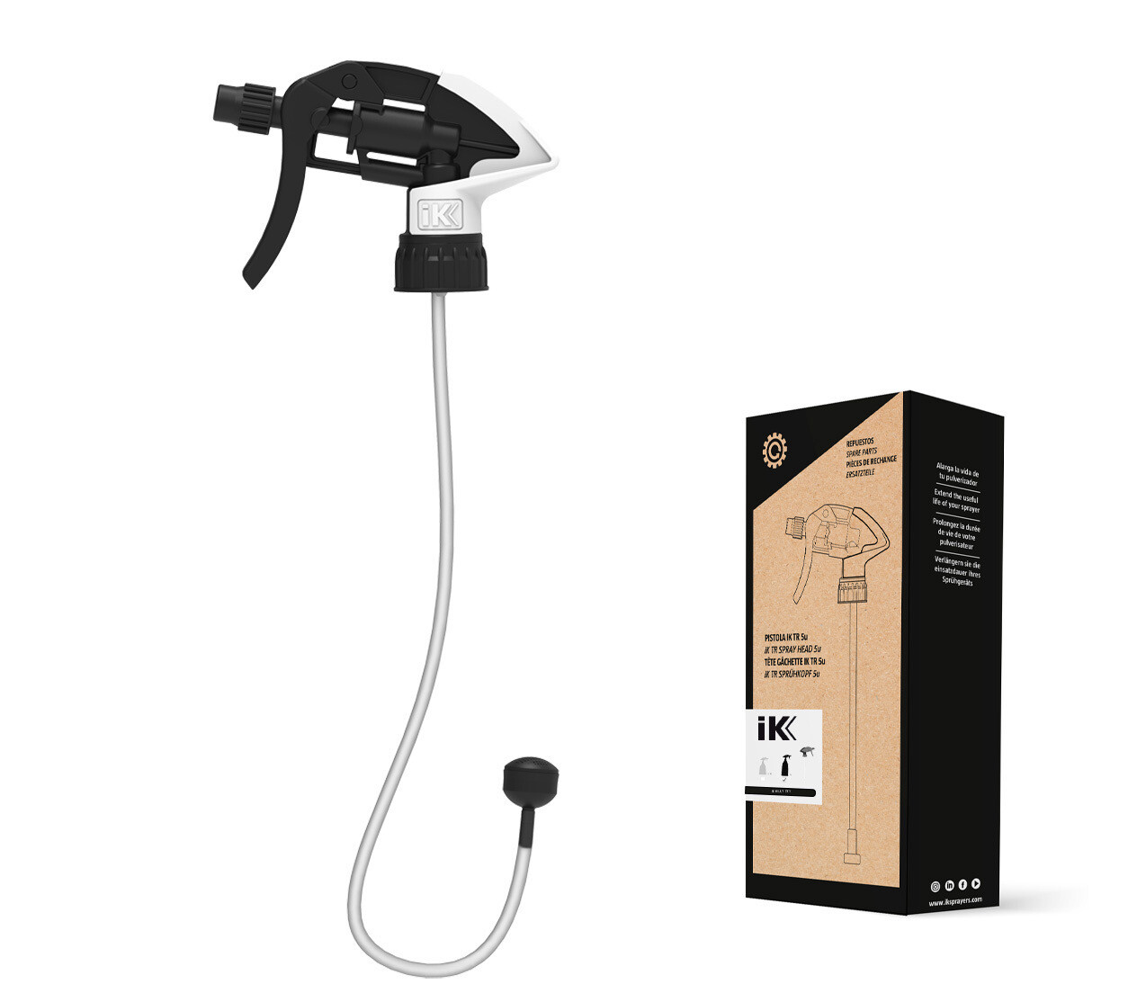 IK Multi TR 1 360º Bottle Replacement Spray Top | 5 Pack of Sprayers
