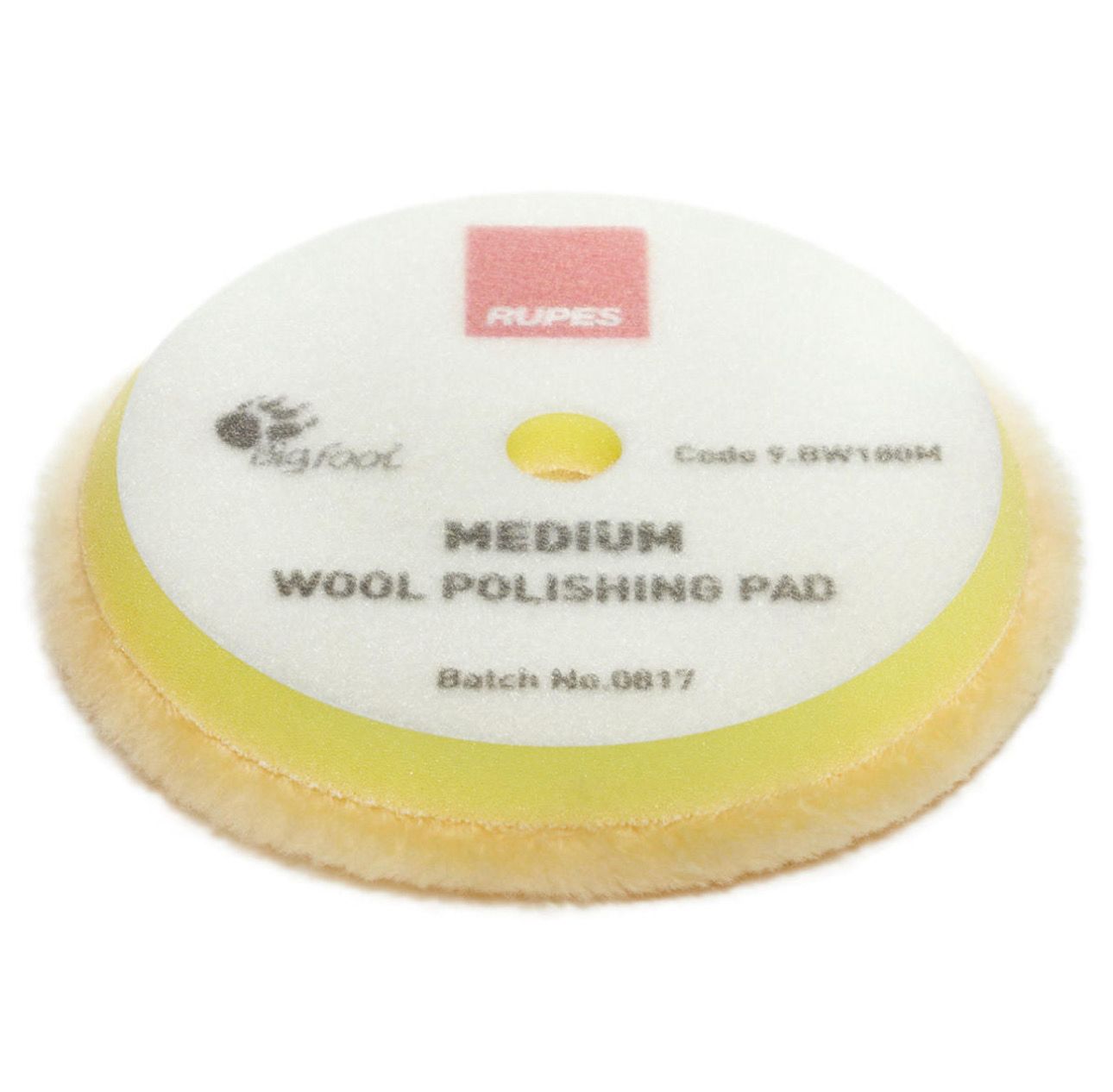 RUPES Medium Yellow Wool Polishing Pad - 7 Inch RUPES Medium Yellow Wool Polishing Pad - 7 Inch