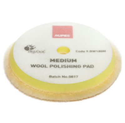 RUPES Medium Yellow Wool Polishing Pad - 7 Inch