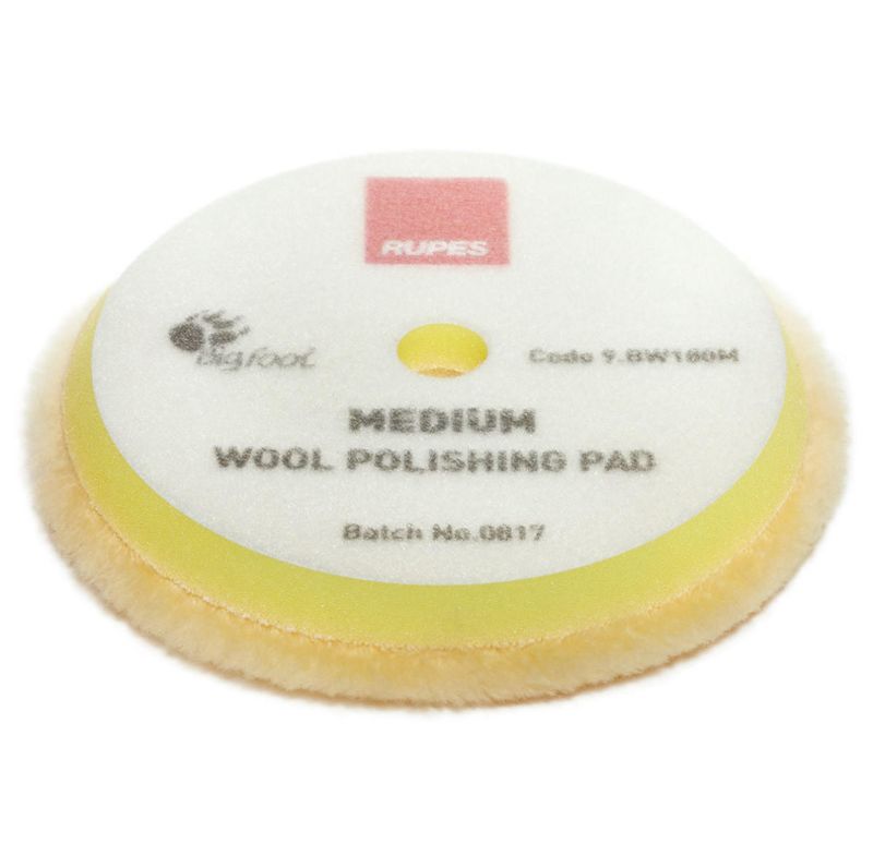 RUPES Medium Yellow Wool Polishing Pad - 7 Inch RUPES Medium Yellow Wool Polishing Pad - 7 Inch