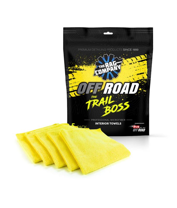 TRC Off Road The Trail Boss - Microfiber Towels Yellow (5 pk - 16&quot;x16&quot;)