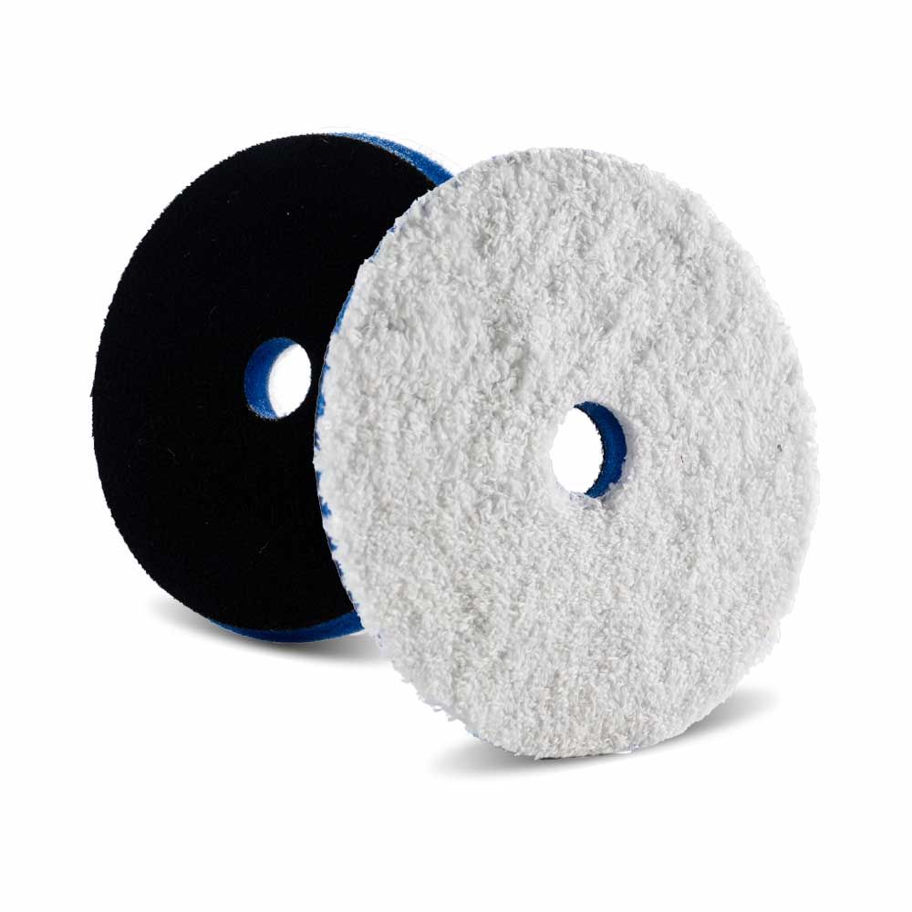 Lake Country HDO Microfiber Heavy Cutting Pad - 5.5&quot;, White/Blue