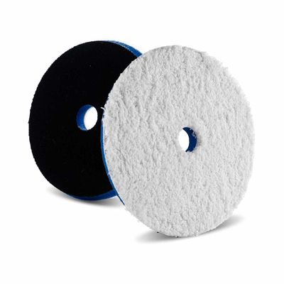 Lake Country HDO Microfiber Heavy Cutting Pad - 6.5", White/Blue Lake Country HDO Microfiber Heavy Cutting Pad - 6.5", White/Blue