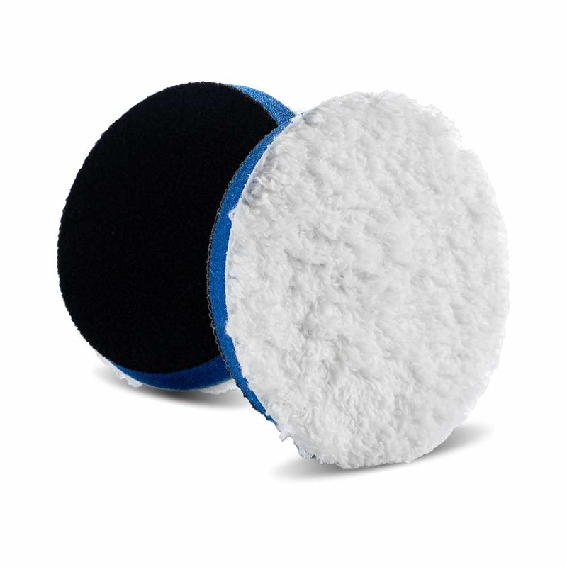 Lake Country HDO Microfiber Heavy Cutting Pad - 3.5&quot;, White/Blue