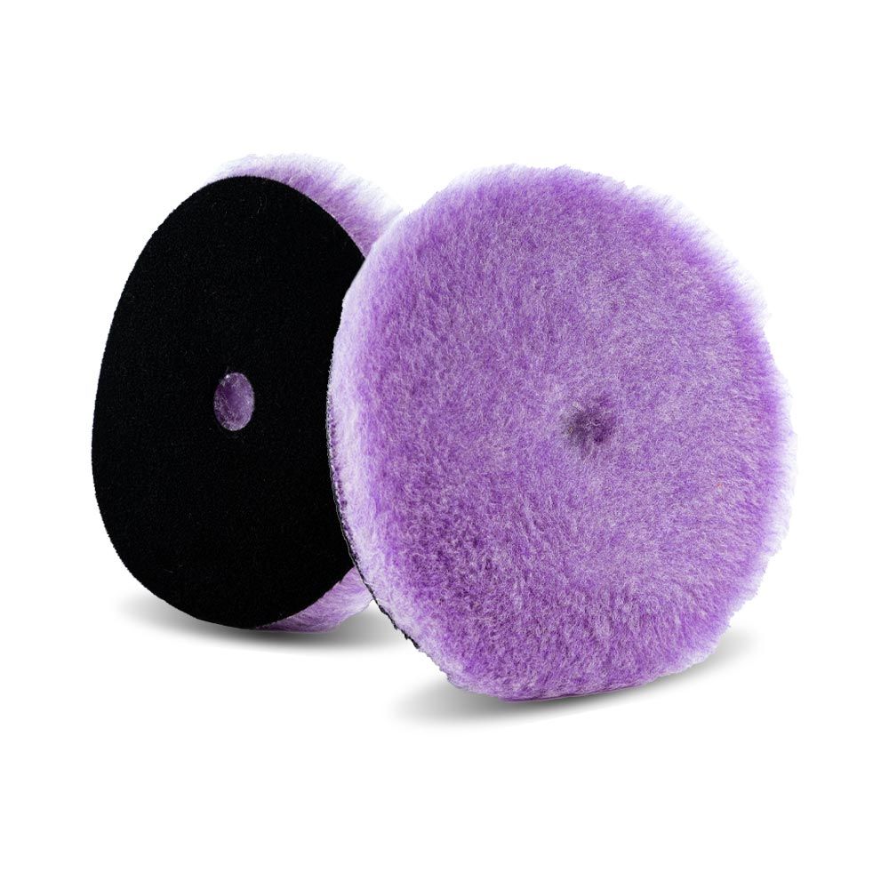Lake Country Purple Foamed Wool Buffing/Polishing Pad - 6.5&quot;