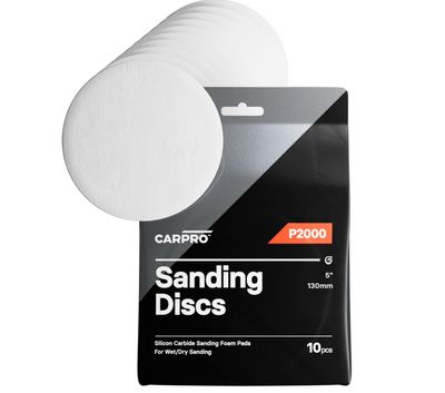 CARPRO Silicon Carbide Sanding Discs 5&quot; - 2000 Grit (10 Packs)
