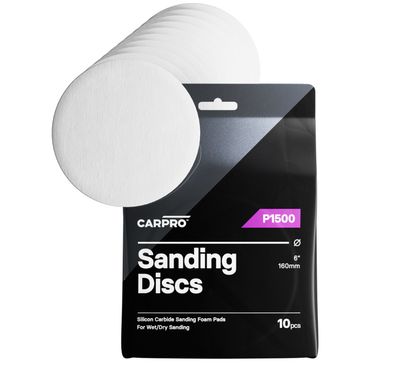 CARPRO Silicon Carbide Sanding Discs 6" - 1500 Grit (10 Packs) CARPRO Silicon Carbide Sanding Discs 6" - 1500 Grit (10 Packs)