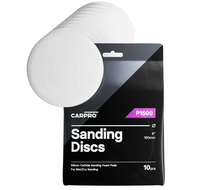 CARPRO Silicon Carbide Sanding Discs 6&quot; - 1500 Grit (10 Packs)