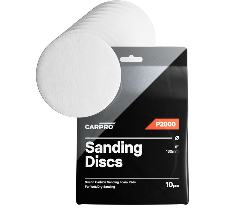 CARPRO Silicon Carbide Sanding Discs 6&quot; - 2000 Grit (10 Packs)
