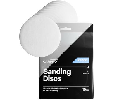 CARPRO Silicon Carbide Sanding Discs 6&quot; - 3000 Grit (10 Packs)