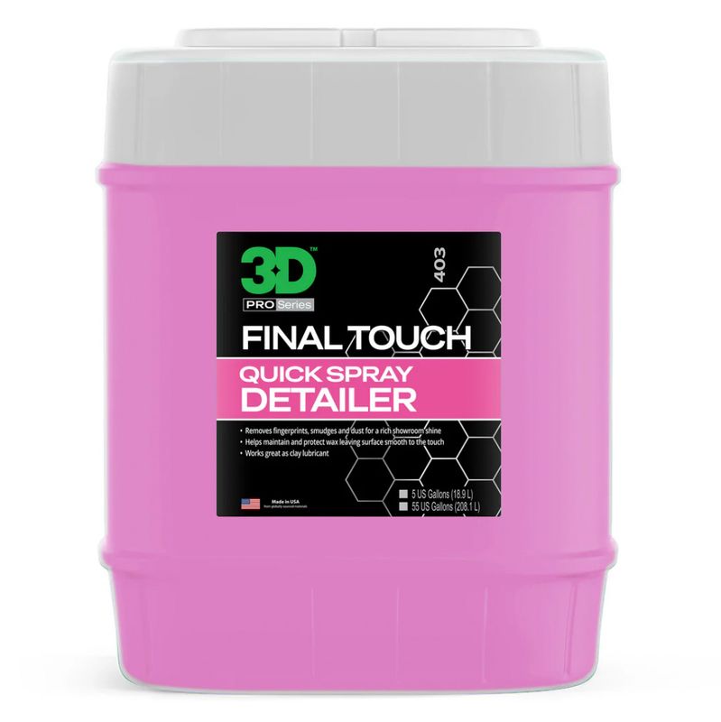 3D Final Touch Quick Detailer - 5 Gallon  3D Final Touch Quick Detailer - 5 Gallon