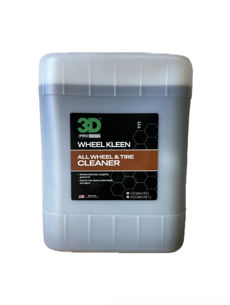 3D Wheel Kleen All Wheel and Tire Cleaner 5 Gallon 3D Wheel Kleen All Wheel and Tire Cleaner 5 Gallon