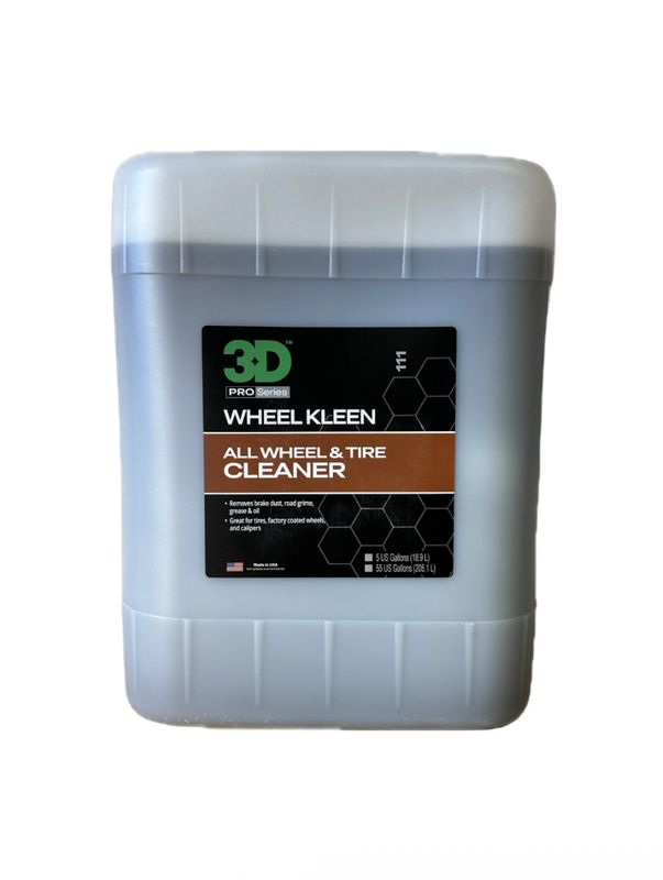 3D Wheel Kleen All Wheel and Tire Cleaner 5 Gallon 3D Wheel Kleen All Wheel and Tire Cleaner 5 Gallon