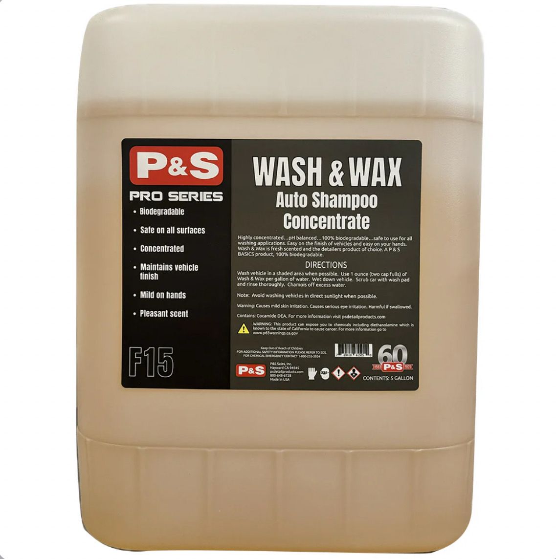 P&S Wash & Wax - 5 Gal. P&S Wash & Wax - 5 Gal.