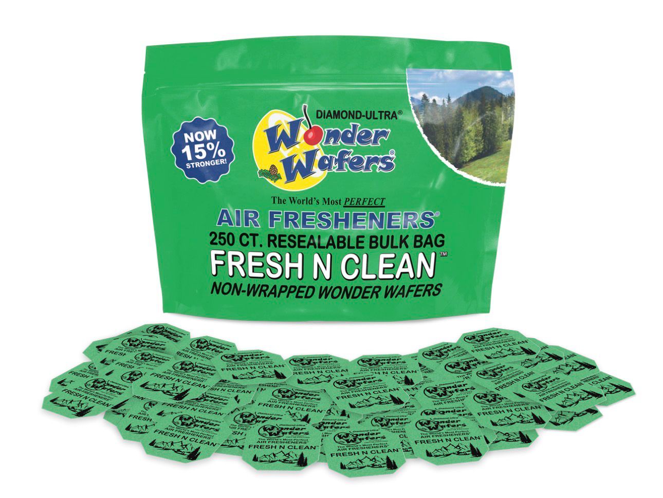 250 Count Non-Wrapped Wonder Wafers Bulk Bag - Fresh N Clean
