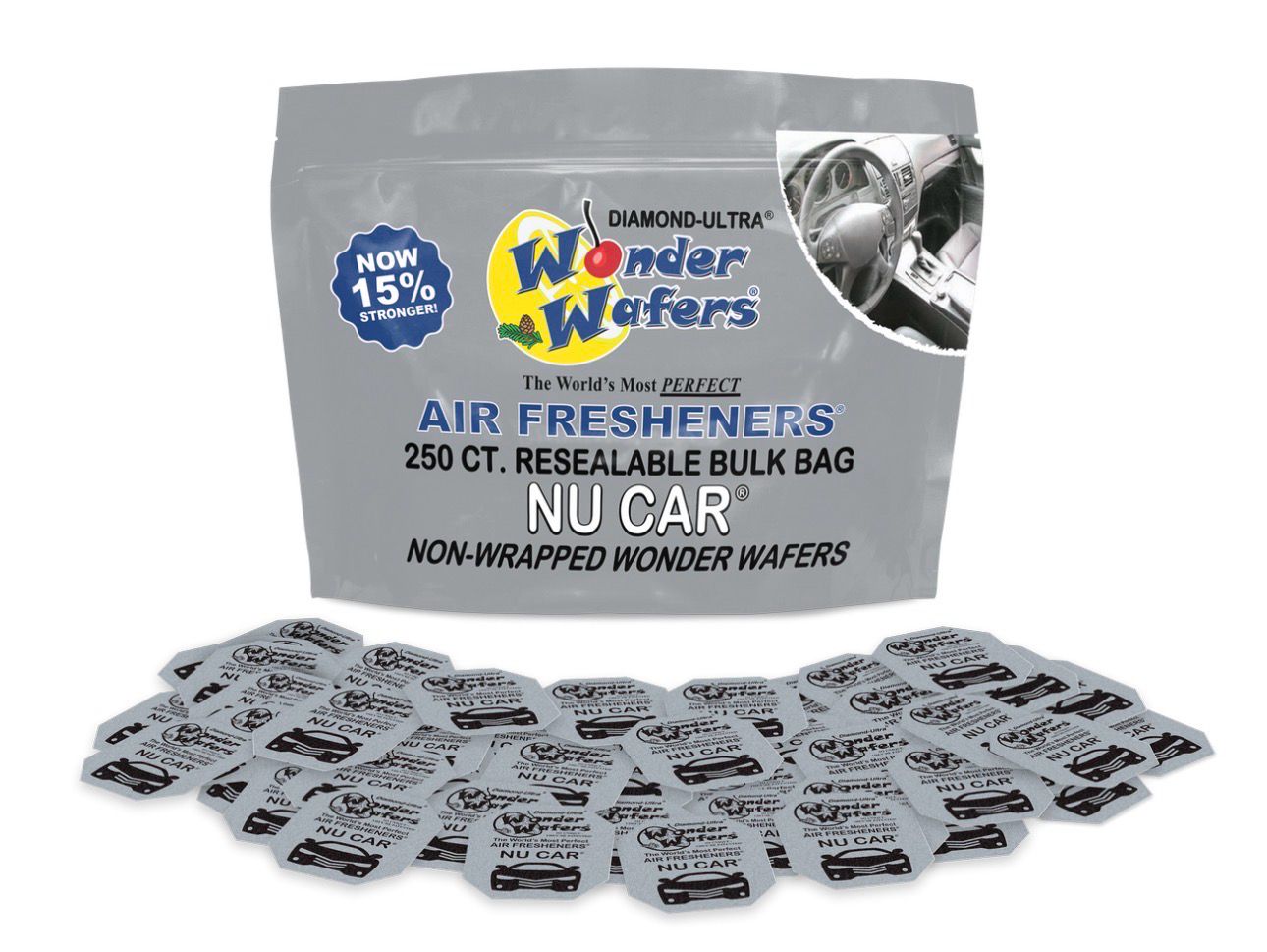250 Count Non-Wrapped Wonder Wafers Bulk Bag - NU Car