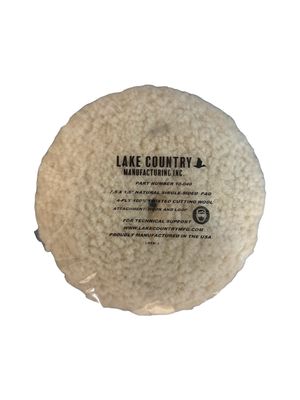 Lake Country 7.5" X 1.5" CRVD EDGE TWSTD WOOL PAD 10-040